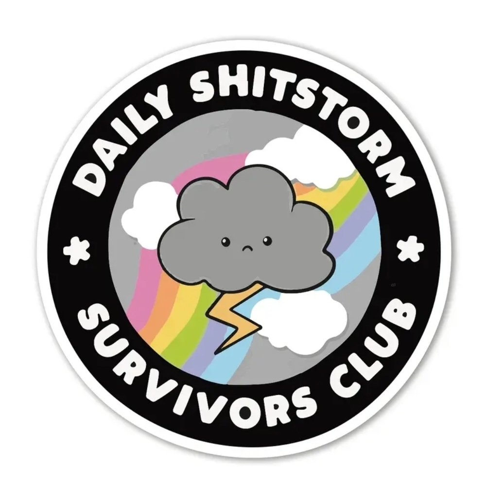 Daily Shitstorm Survivors Club Sticker